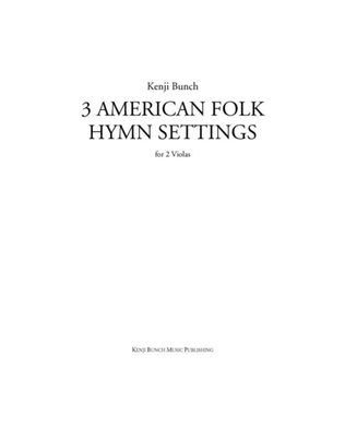 Book cover for Three American Folk Hymn Settings (viola)