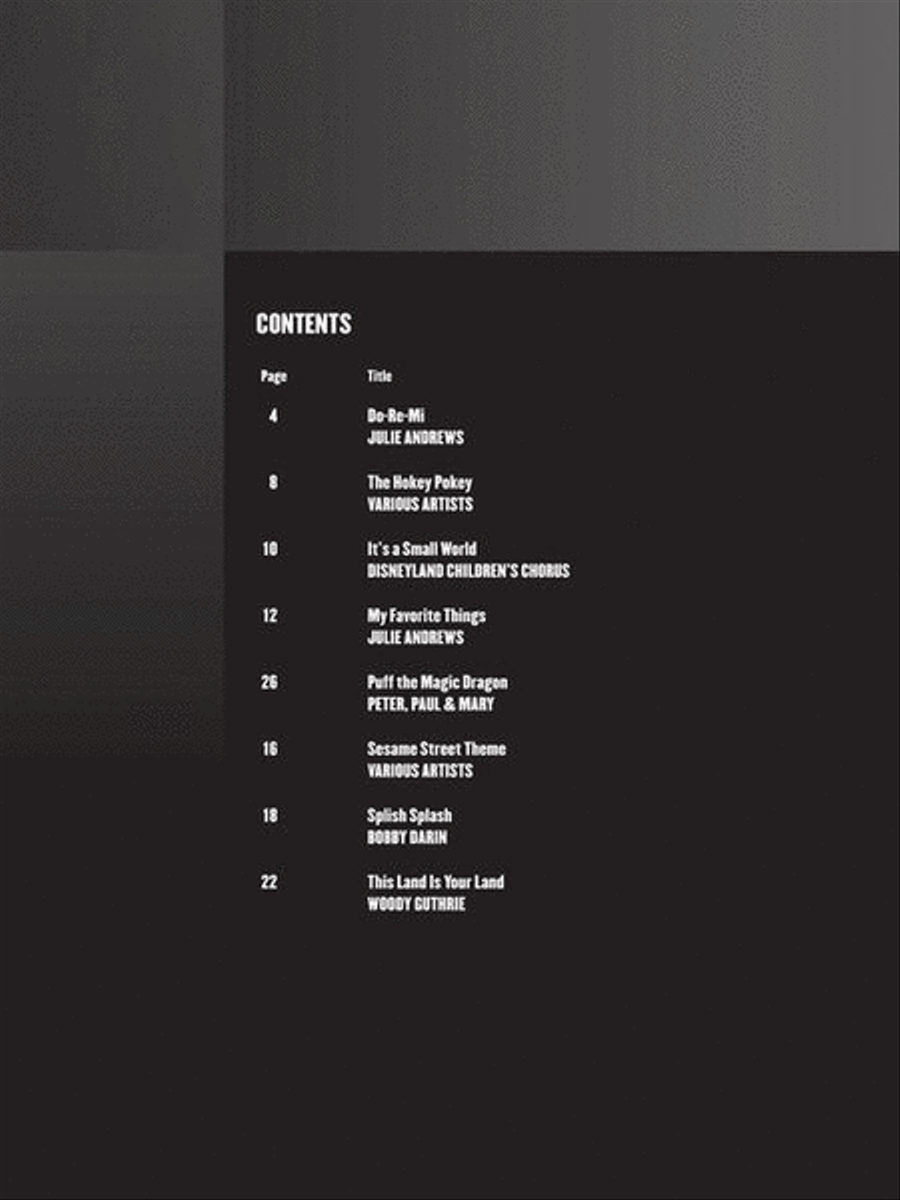 Children's Songs Ukulele scores gallery preview page 3