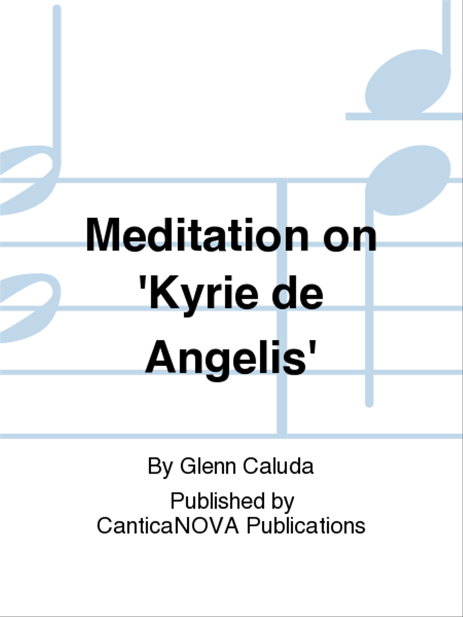 Meditation on 'Kyrie de Angelis' Flute scores gallery preview page 1