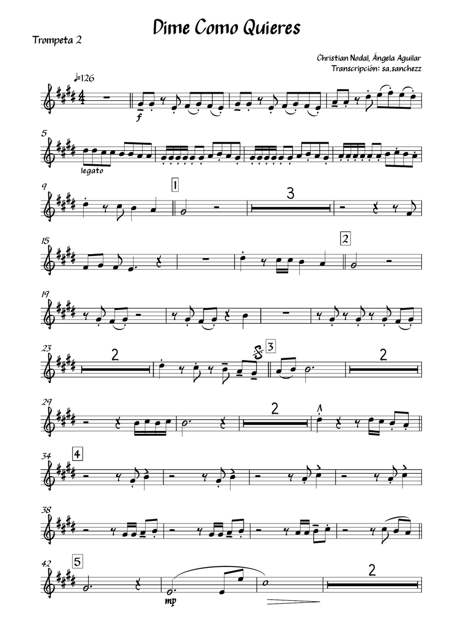 Dime Cómo Quieres Dime Cómo Quieres Small Ensemble scores gallery preview page 3