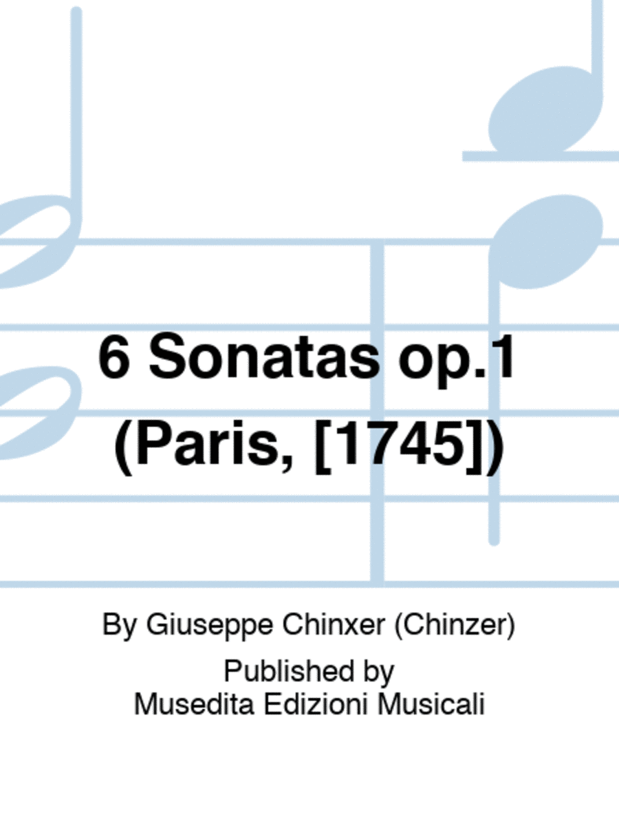 6 Sonatas op.1 (Paris, [1745]) Bassoon scores gallery preview page 1