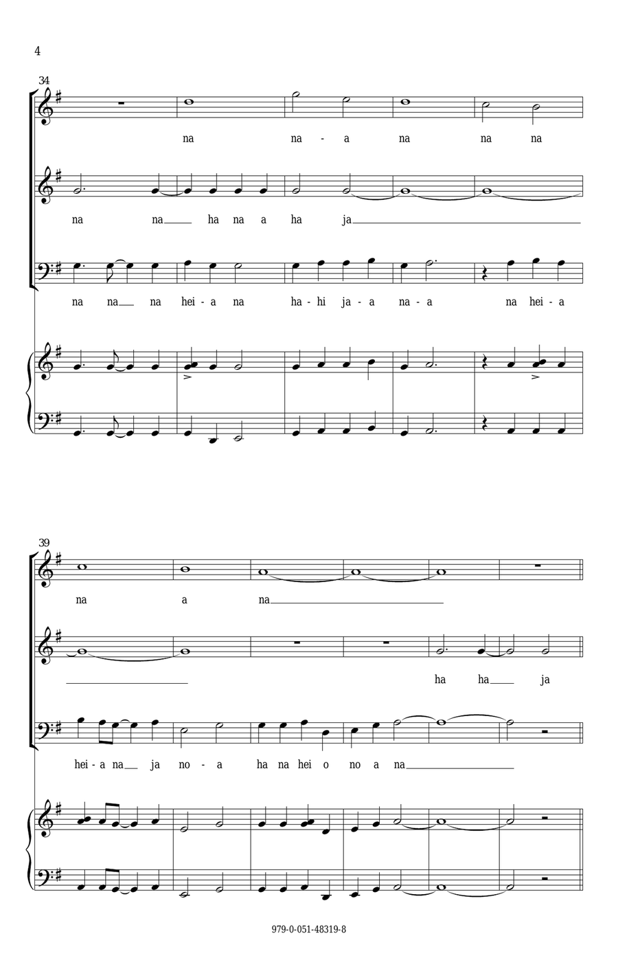 Eatnemen Vuelie (Song Of The Earth) (arr. Emily Crocker) 3-Part scores gallery preview page 4