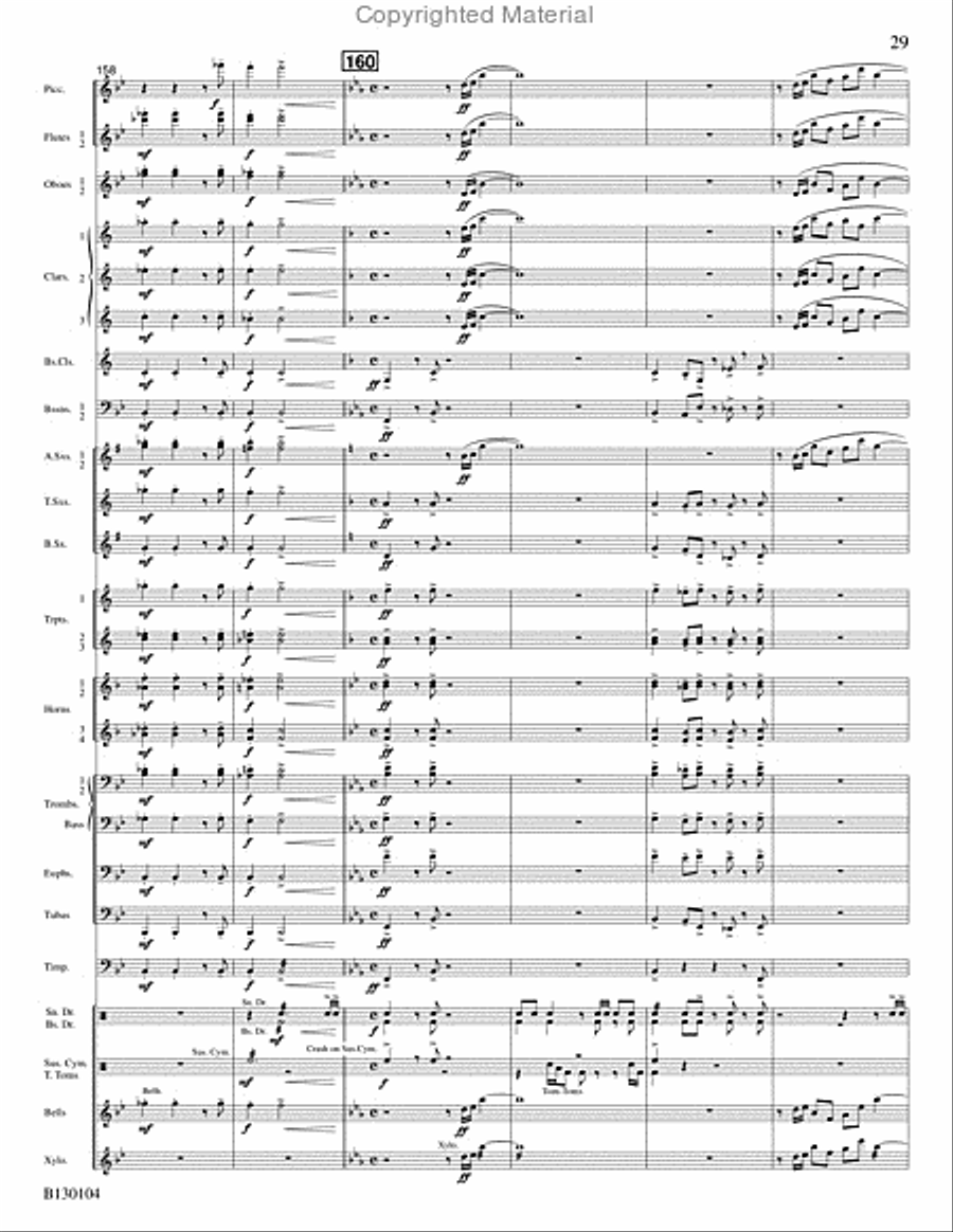 La Fiesta de San Antonio Concert Band scores gallery preview page 30