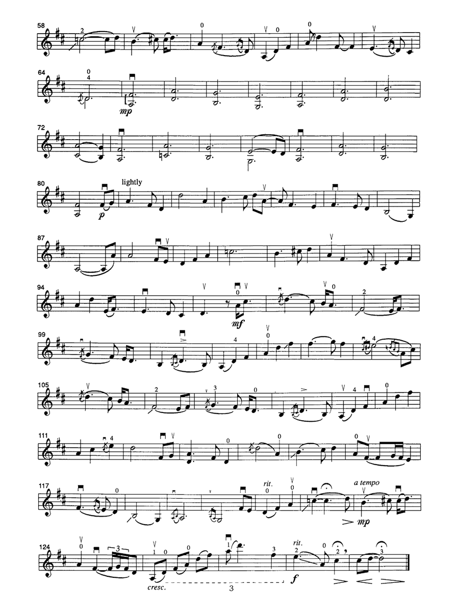 Ashokan Farewell Violin Solo scores gallery preview page 4