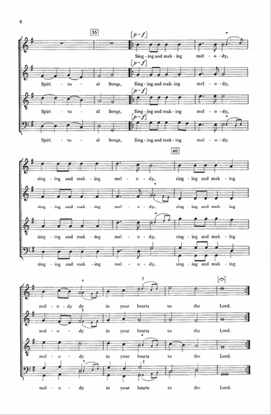 Is Any Afflicted? 4-Part scores gallery preview page 5