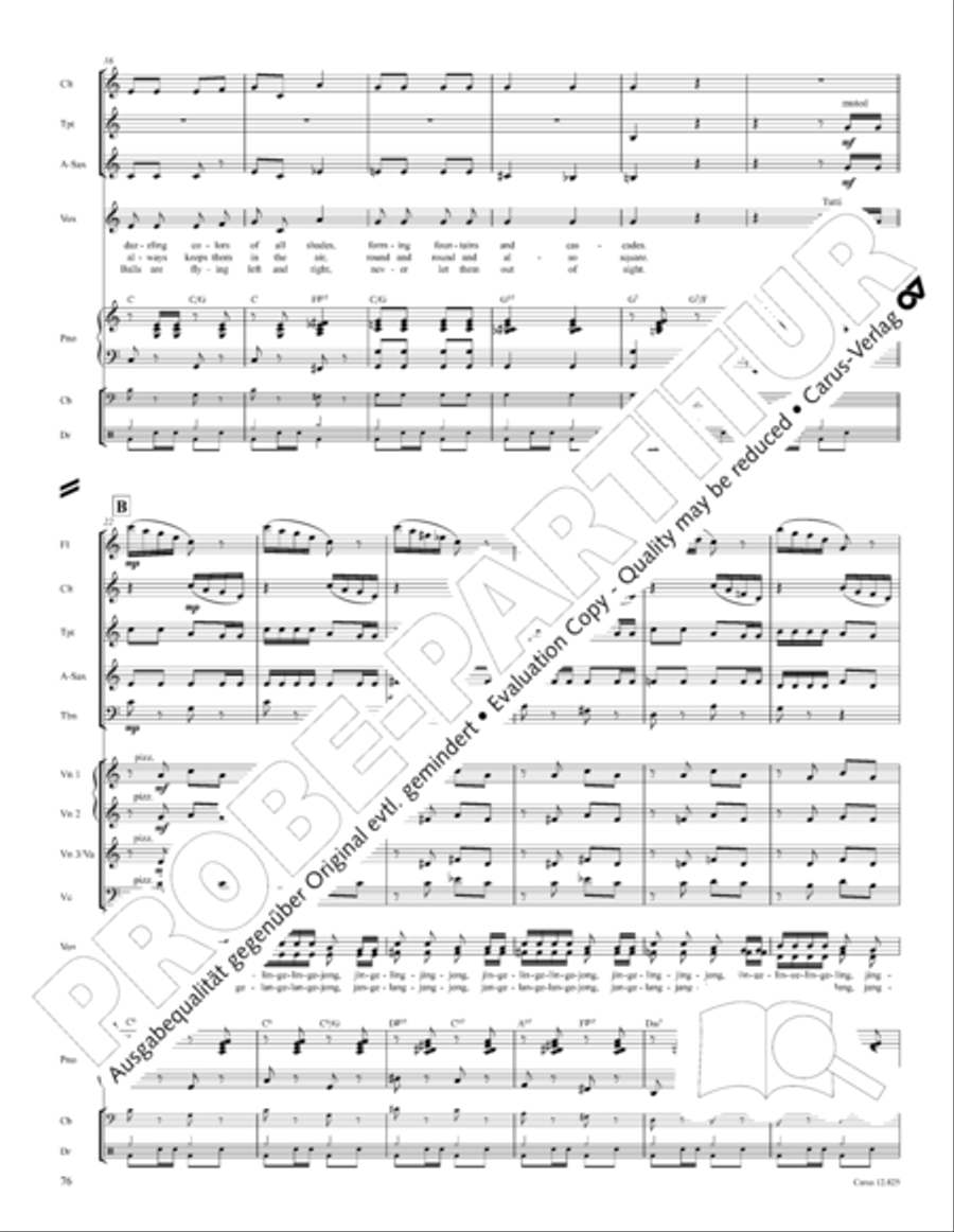 Circus Allegro Circus Allegro Choir scores gallery preview page 77