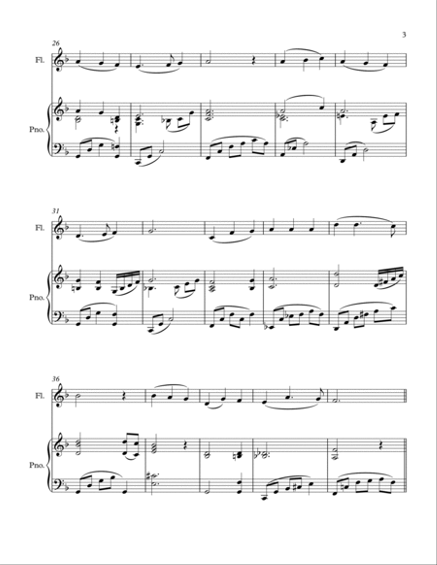Dying with Jesus, by death reckoned mine Flute Solo scores gallery preview page 3