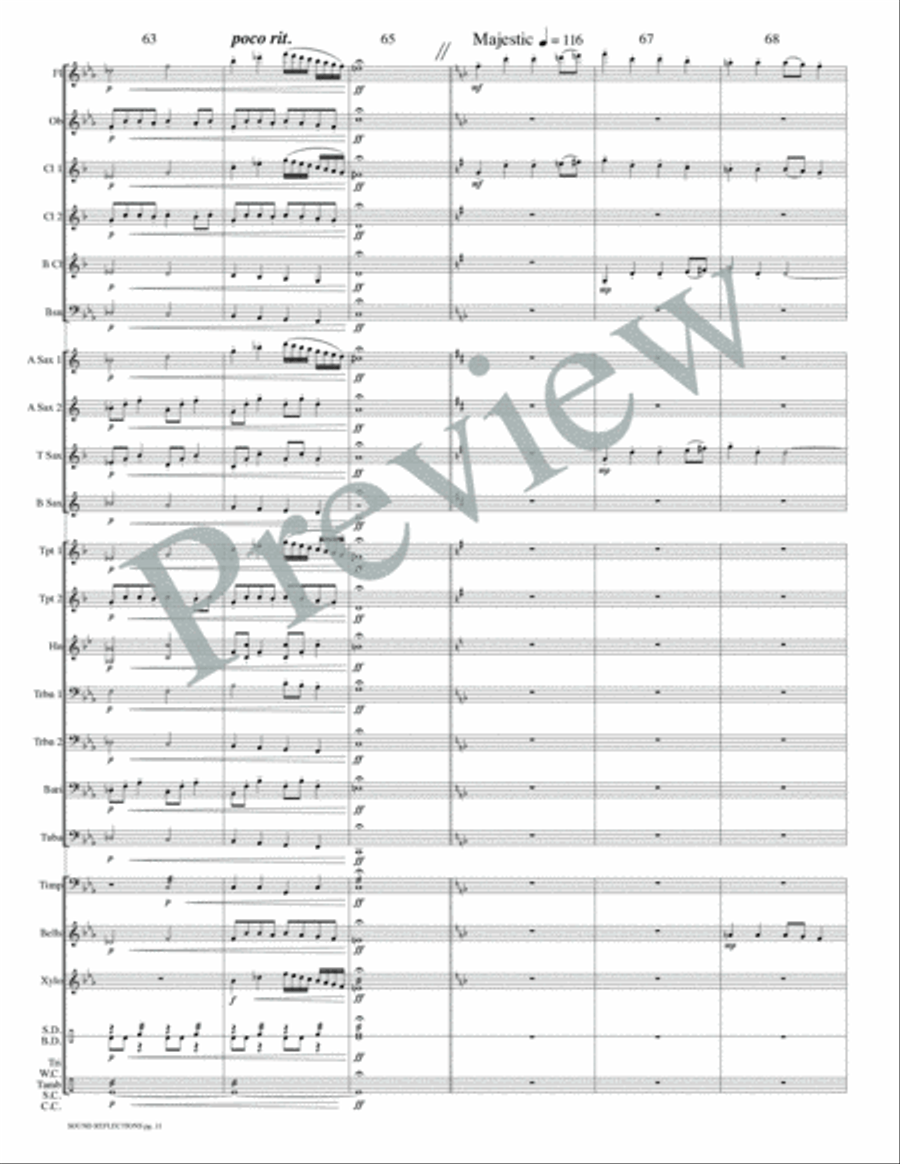 Sound Reflections Concert Band scores gallery preview page 14