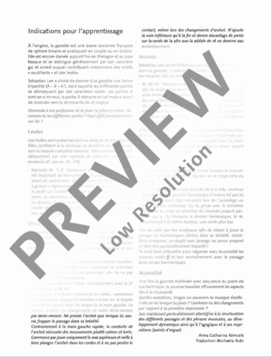 Gavotte Piano Accompaniment scores gallery preview page 11