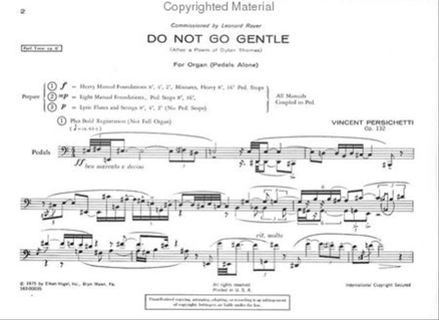 Do Not Go Gentle Chamber Music scores gallery preview page 2