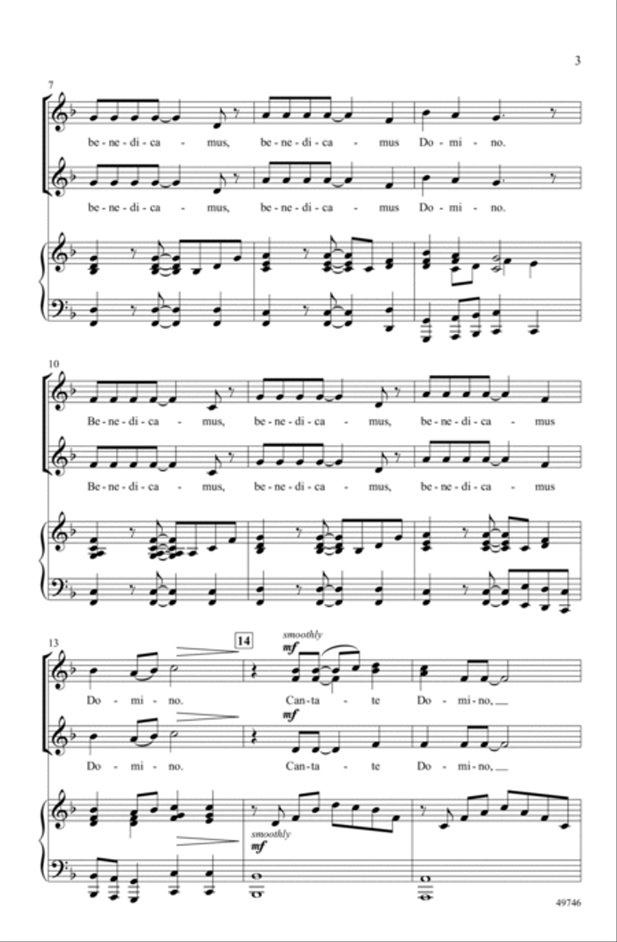 Benedicamus Domino Choir scores gallery preview page 2