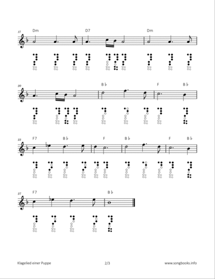 Klagelied einer Puppe Chamber Music scores gallery preview page 2
