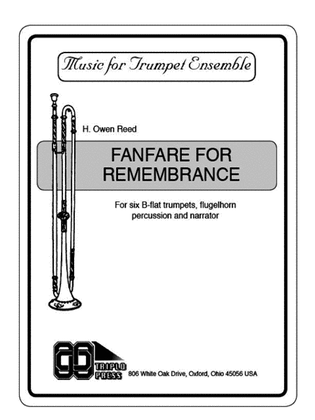 Book cover for Fanfare for Remembrance