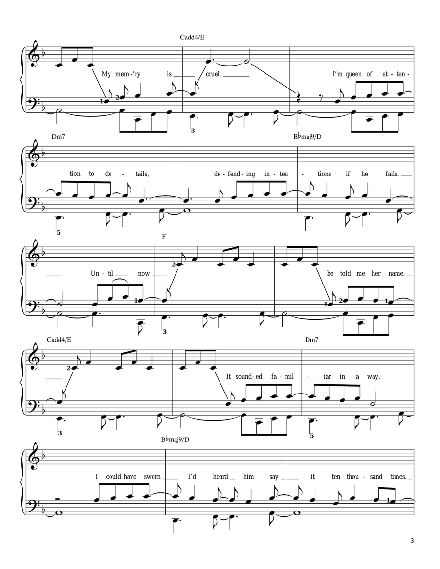 Between The Lines Easy Piano scores gallery preview page 3