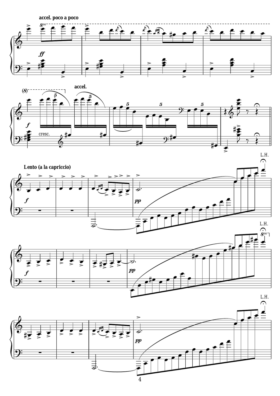 La Malaguena Piano Solo scores gallery preview page 4