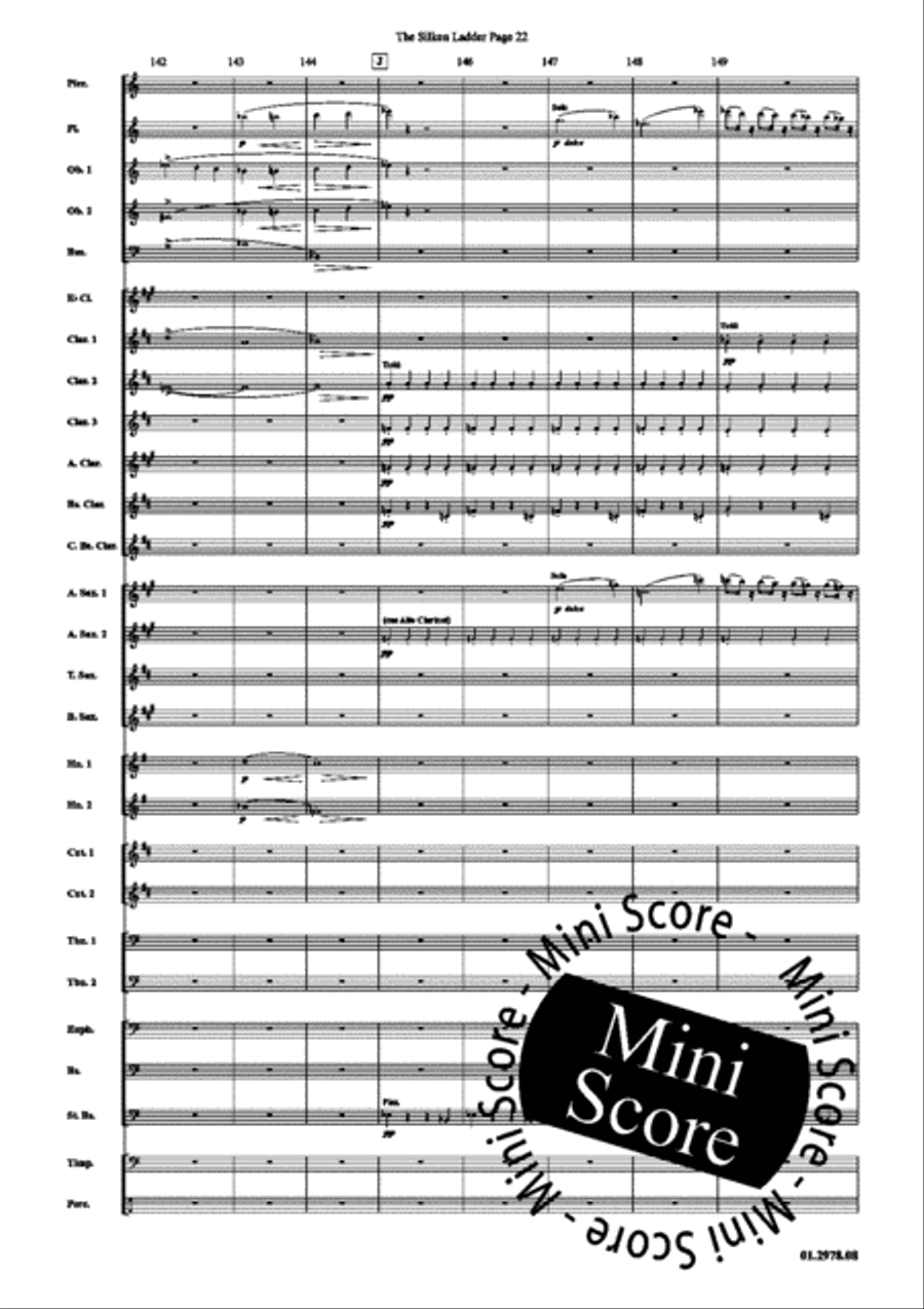 The Silken Ladder Concert Band scores gallery preview page 26
