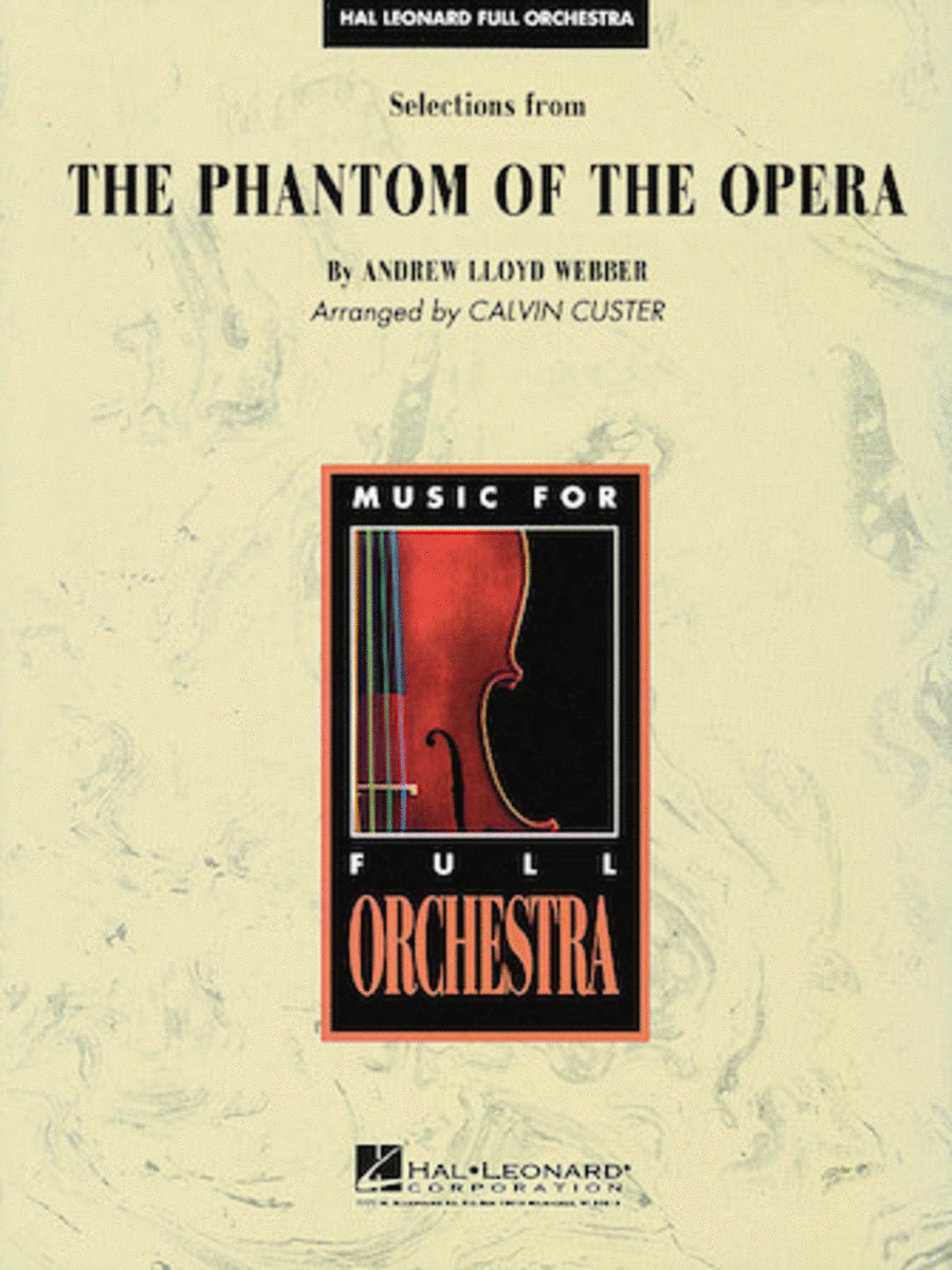 Selections from The Phantom of the Opera Full Orchestra scores gallery preview page 1
