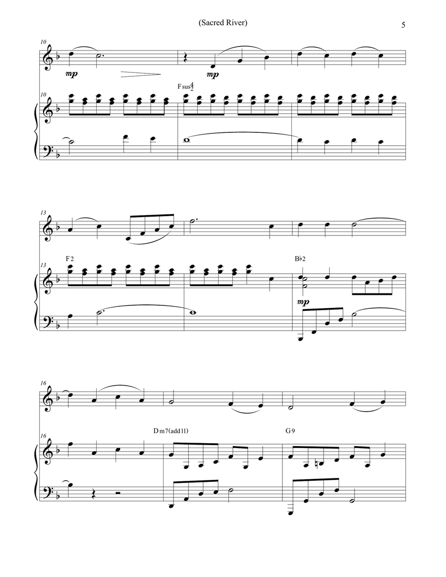 VIOLIN DIVINE - Book of Sacred Solos for the Violin & Piano Violin Solo scores gallery preview page 5