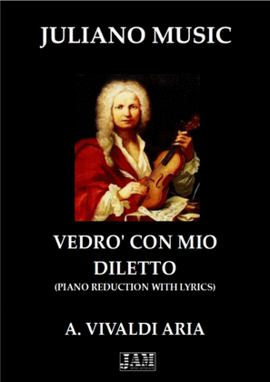 Book cover for VEDRO' CON MIO DILETTO (PIANO REDUCTION WITH LYRICS) - A. VIVALDI
