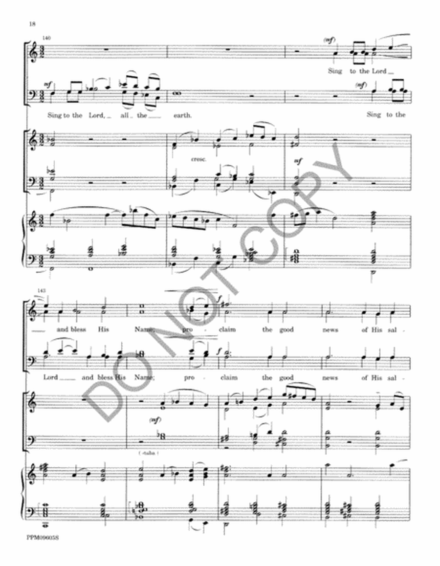 Cantate Domino - Full Score