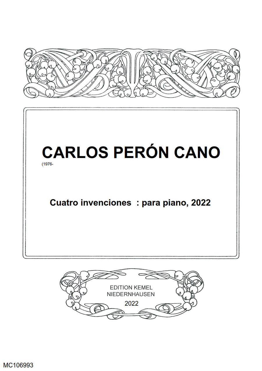 Cuatro invenciones Piano scores gallery preview page 1
