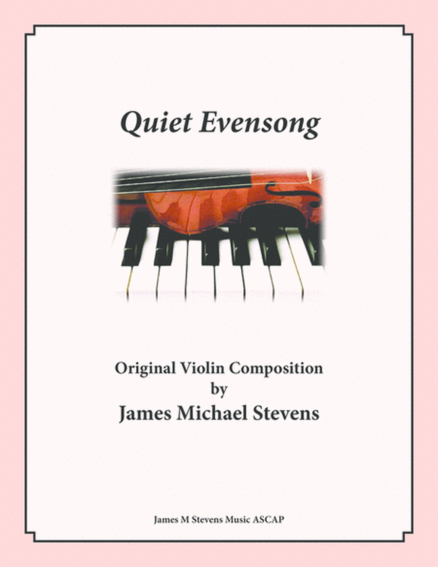 Quiet Evensong - Violin & Piano image number null