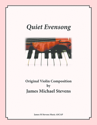 Book cover for Quiet Evensong - Violin & Piano