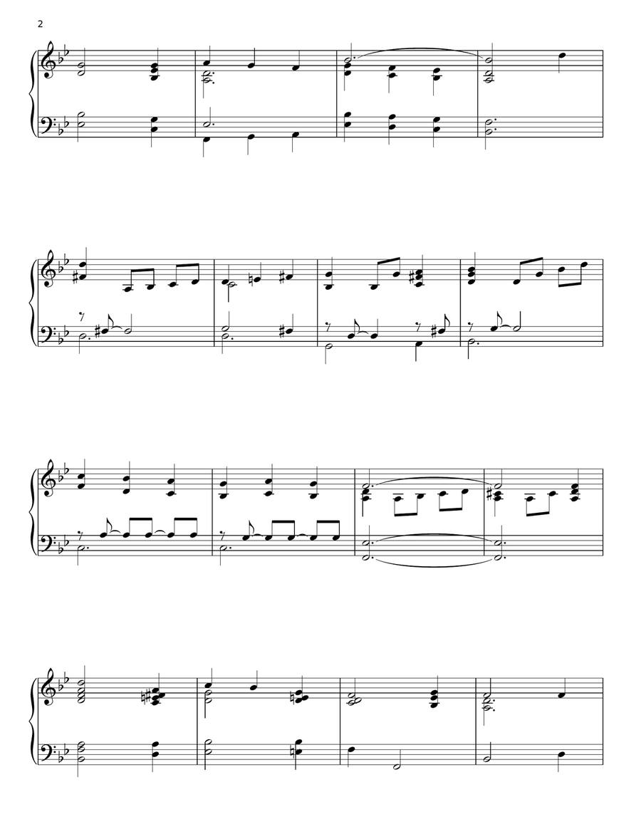 It Came Upon The Midnight Clear Piano Solo scores gallery preview page 2