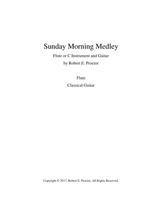 Book cover for Sunday Morning Medley for Flute and Guitar