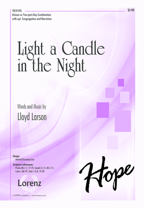 Book cover for Light a Candle in the Night
