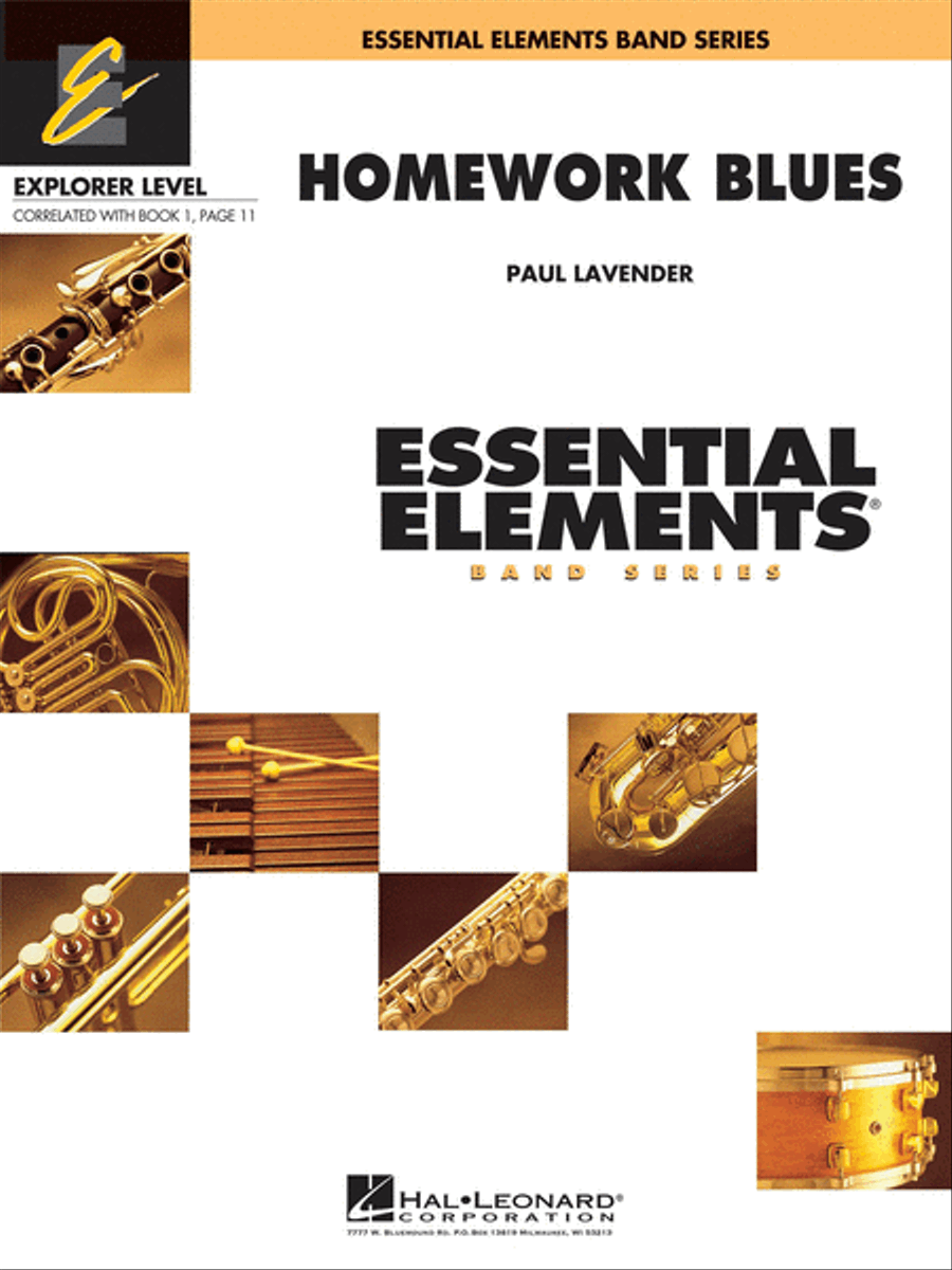 Homework Blues Concert Band scores gallery preview page 1