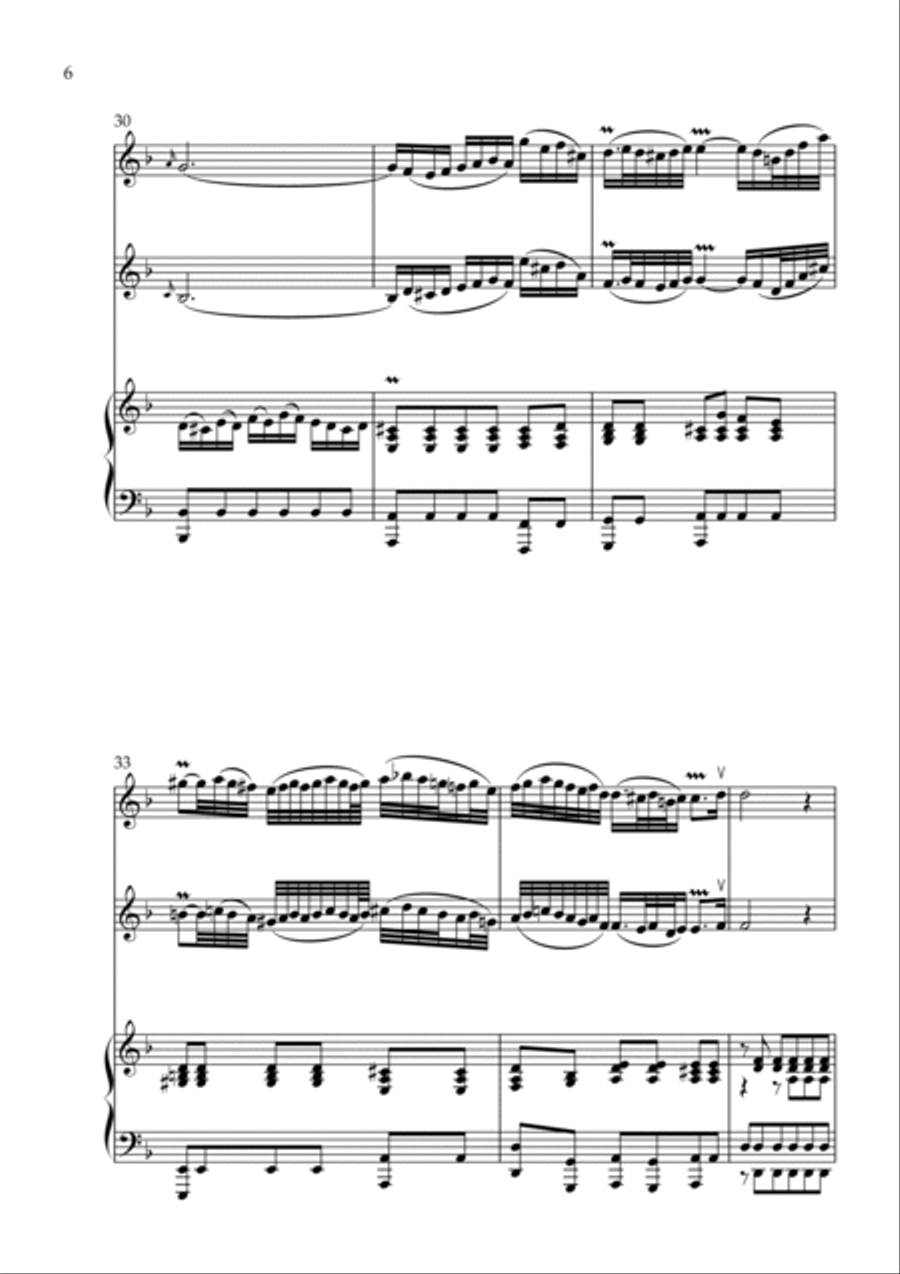Adagio (from Concerto in D minor, BWV 974) - arr for 2 Violins and Piano (