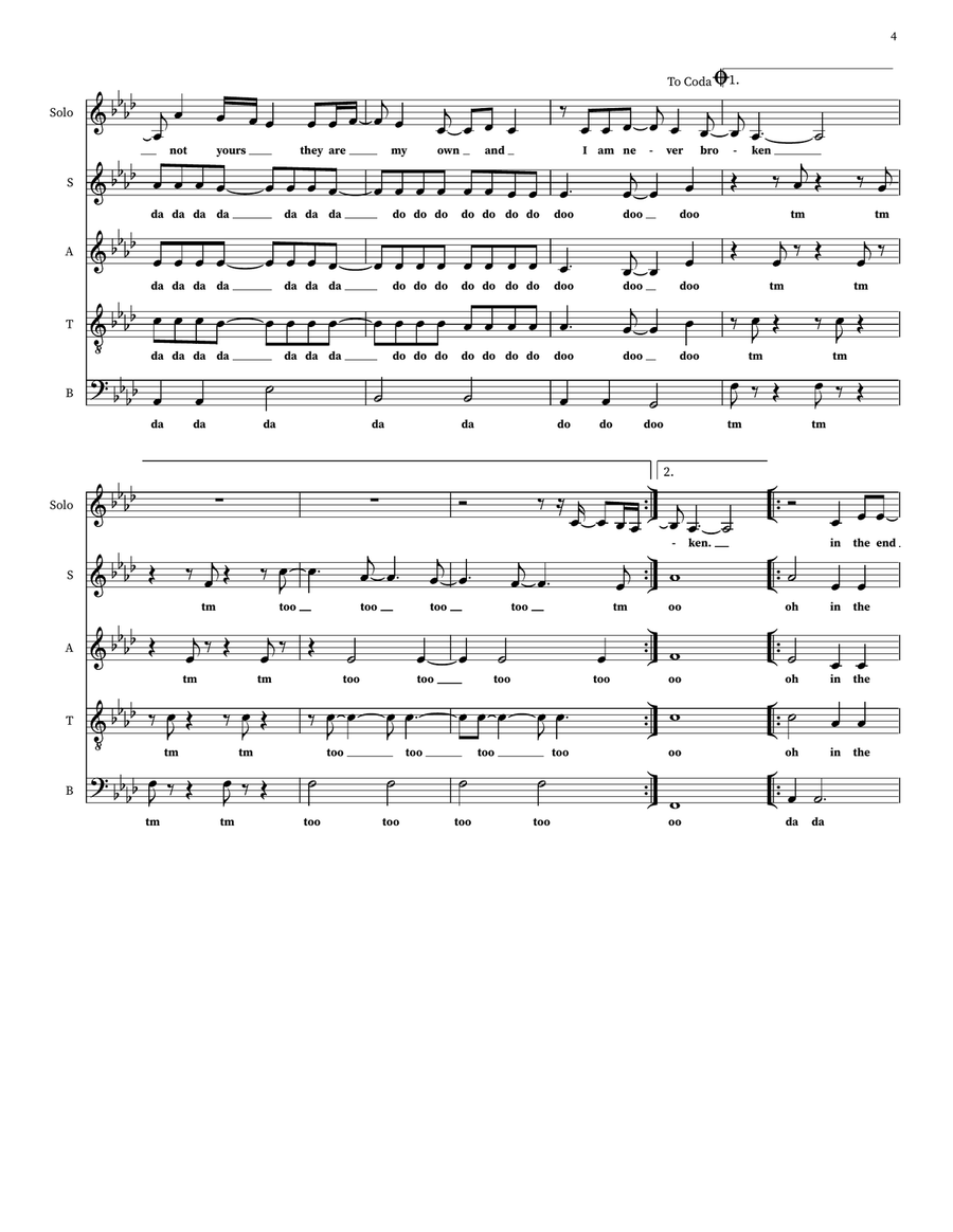 Hands 4-Part scores gallery preview page 4