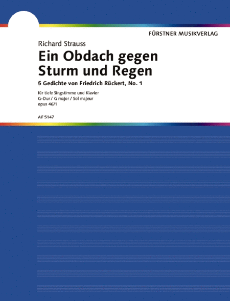 Five Poems by Friedrich Rückert