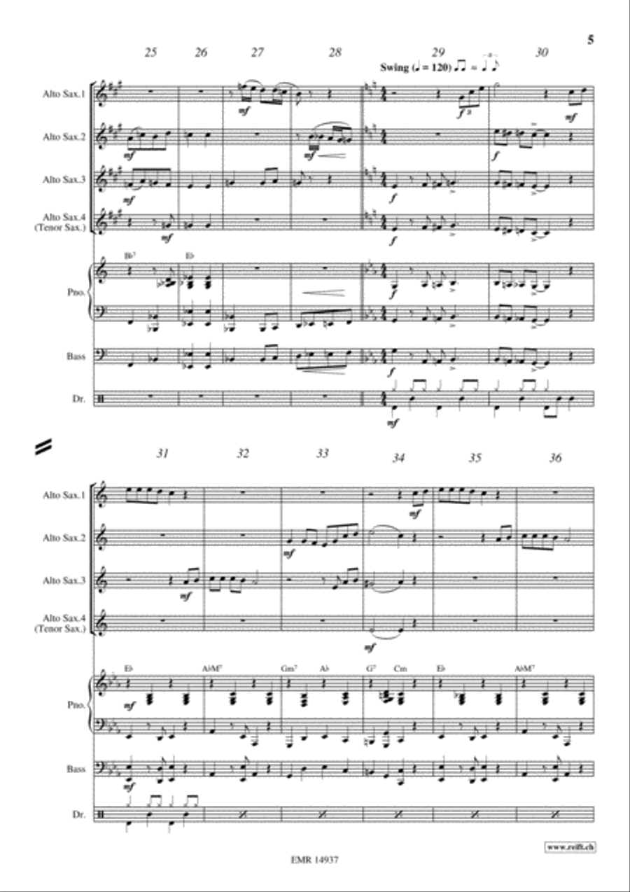 Yankee Doodle Yankee Doodle Alto Saxophone scores gallery preview page 5