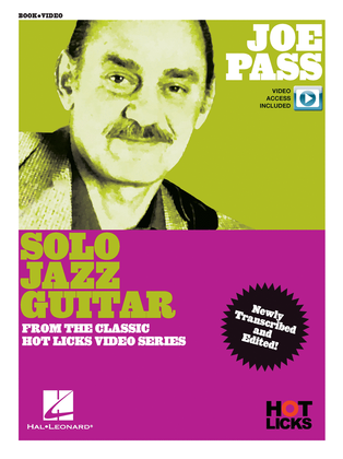 Book cover for Joe Pass - Solo Jazz Guitar Book/Online Video