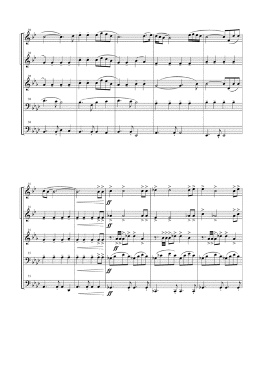 (Everything I Do) I Do It For You Brass Ensemble scores gallery preview page 5