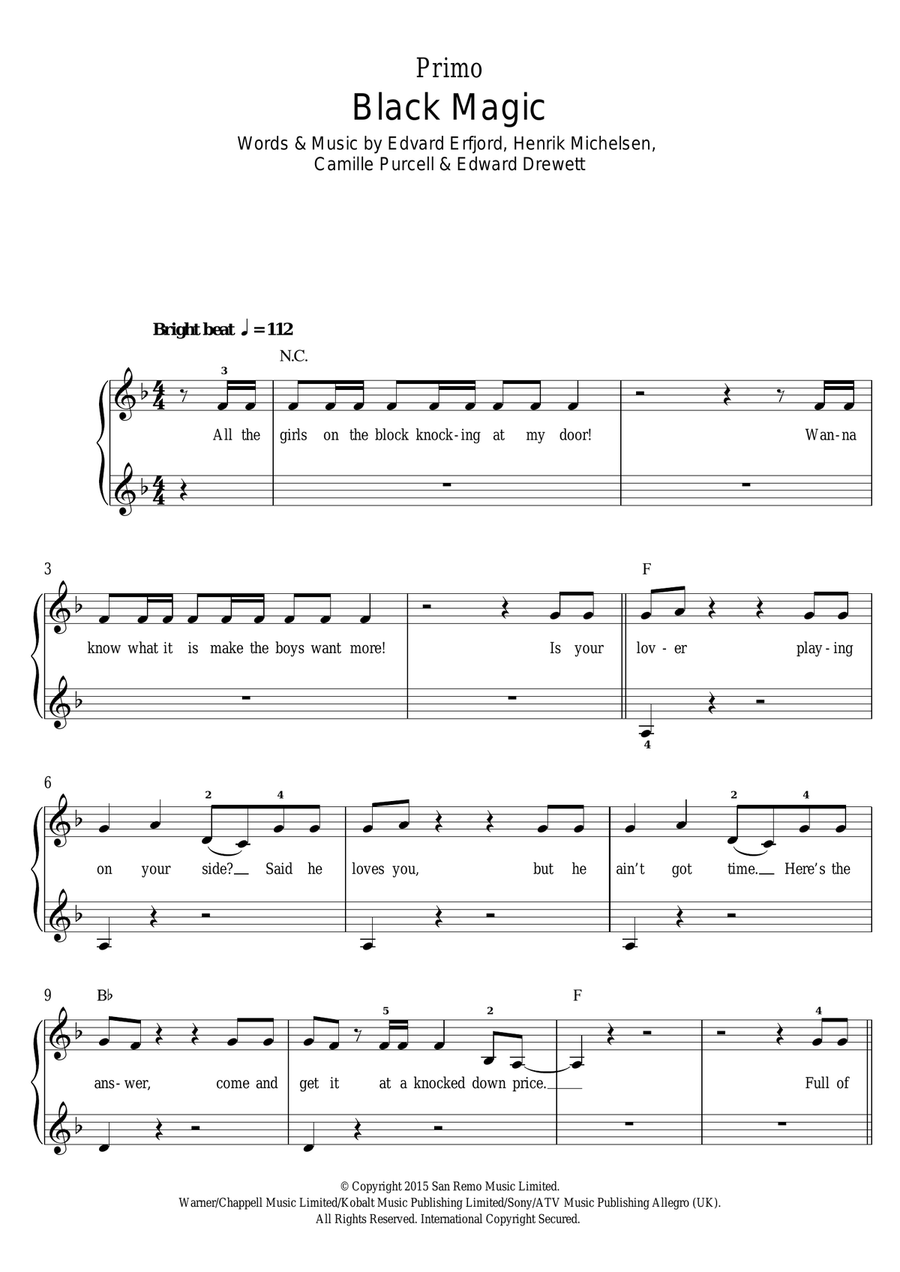 Black Magic Black Magic Piano Duet scores gallery preview page 2