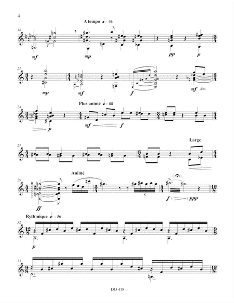 Imaginaire Classical Guitar scores gallery preview page 4