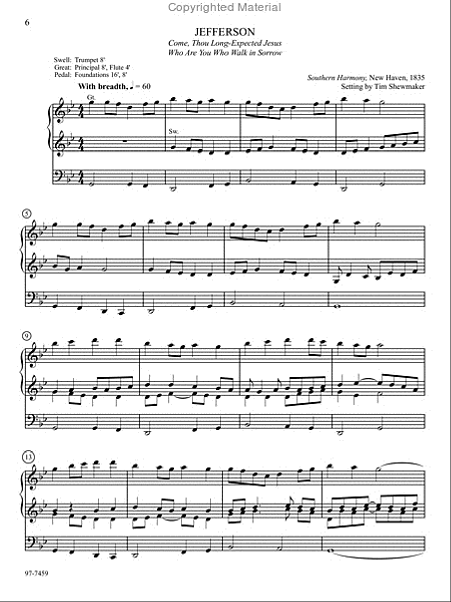 Hymn Prelude Library: Lutheran Service Book, Vol. 6 (JKL) Organ scores gallery preview page 2