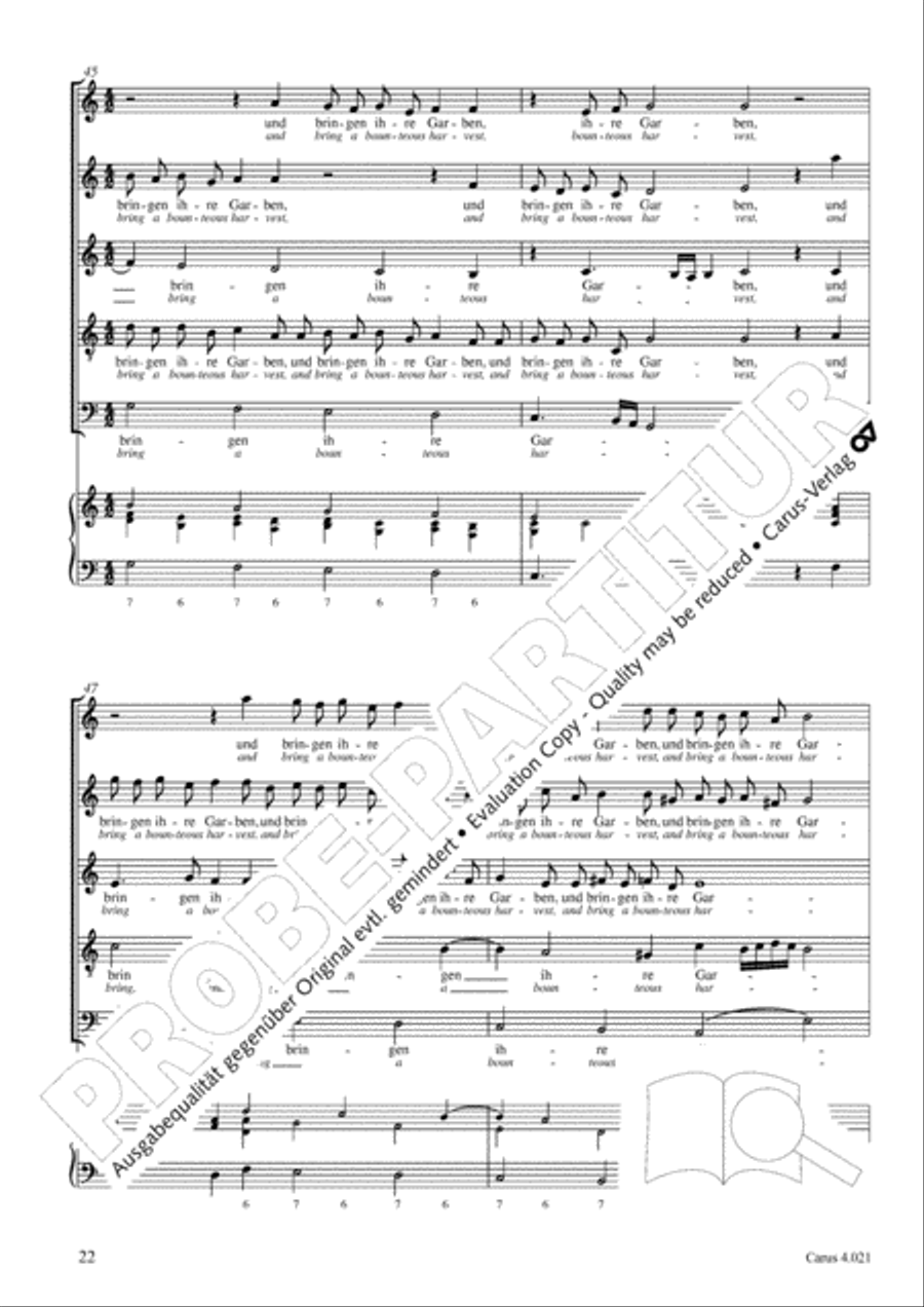 Schein: Israelsbrunnlein. Fontana d'Israel. Complete edition Choir scores gallery preview page 29