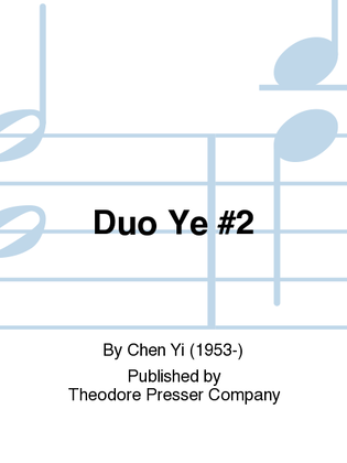 Book cover for Duo Ye No. 2