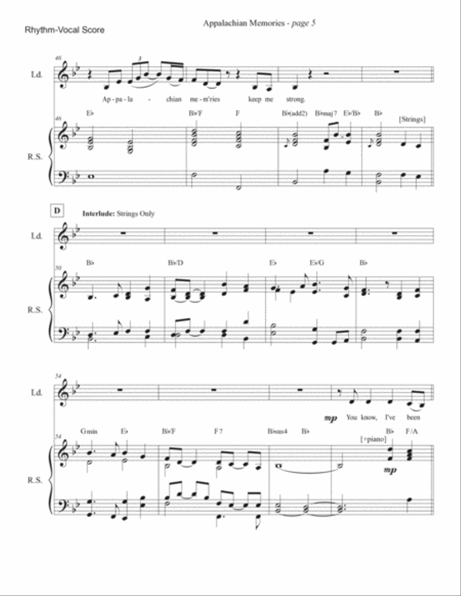 Appalachian Memories Voice scores gallery preview page 5