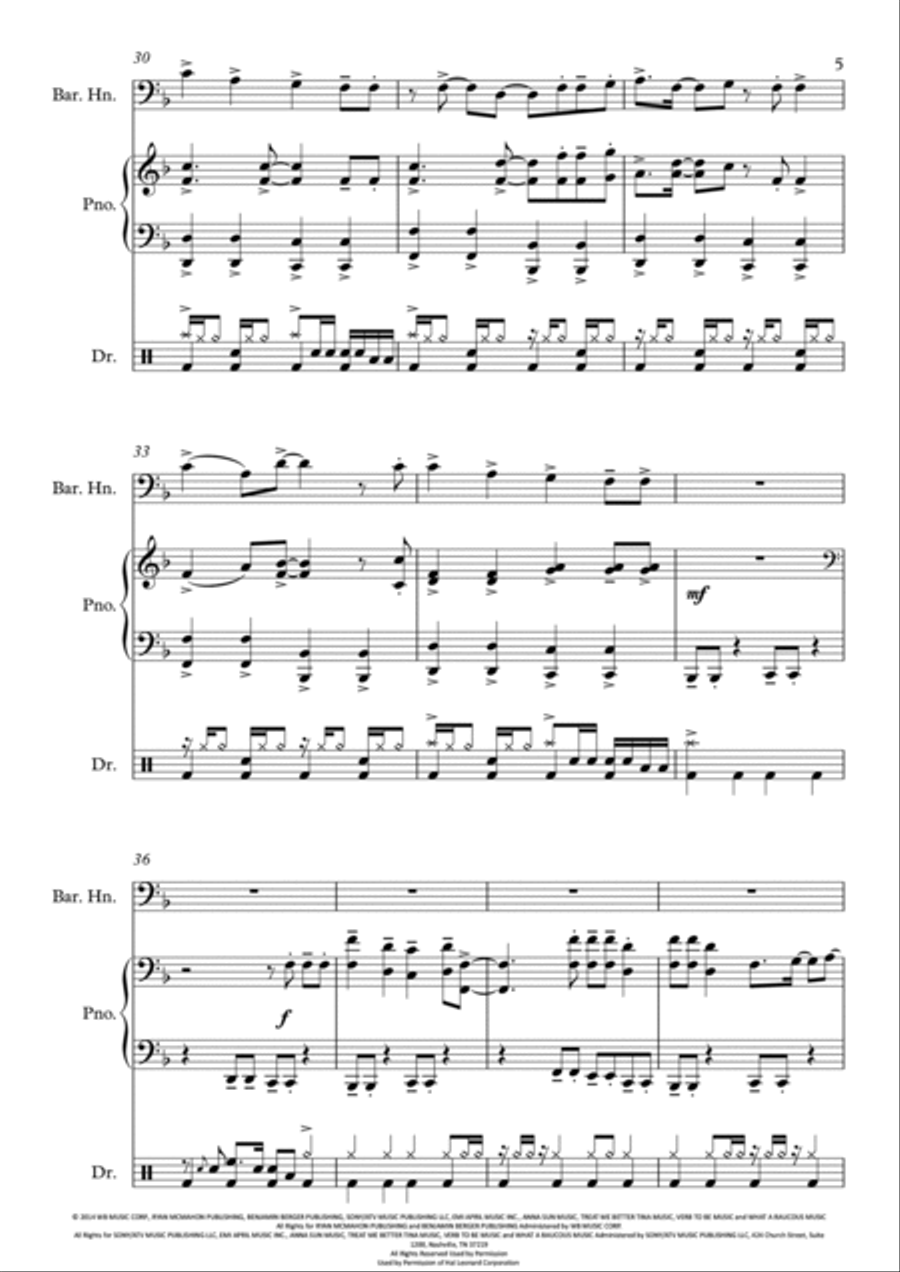 Shut Up And Dance Small Ensemble scores gallery preview page 6