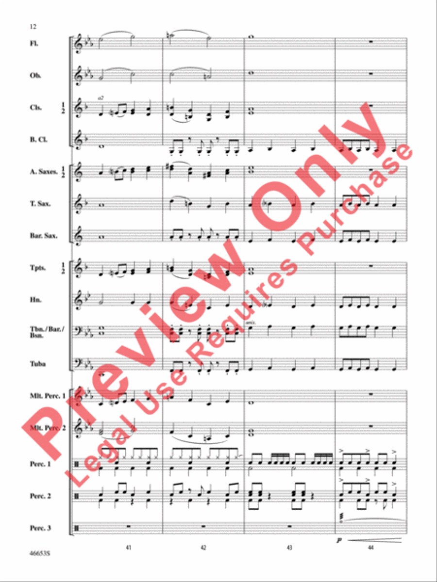 Flash! Concert Band scores gallery preview page 13