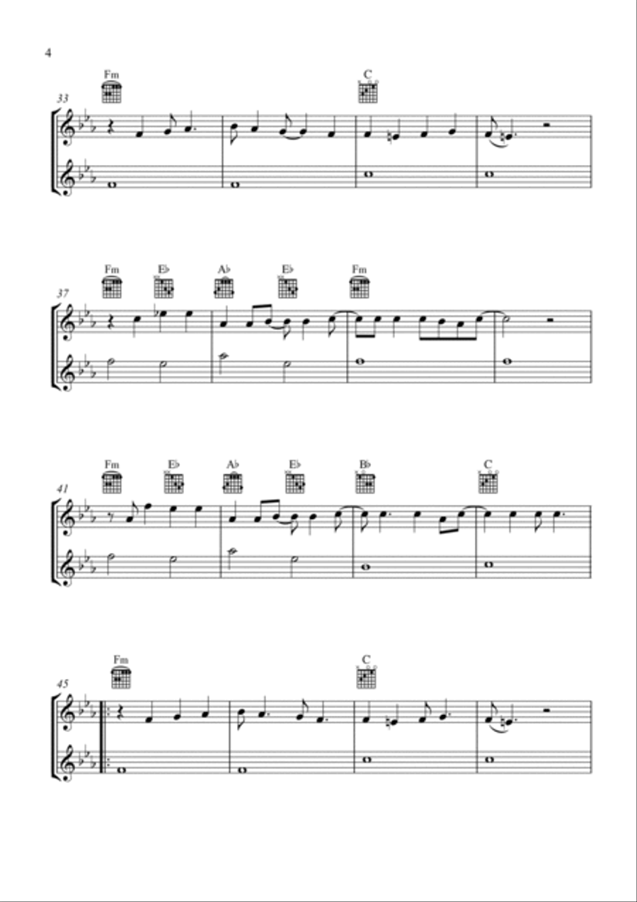 Paint It, Black Acoustic Guitar scores gallery preview page 4