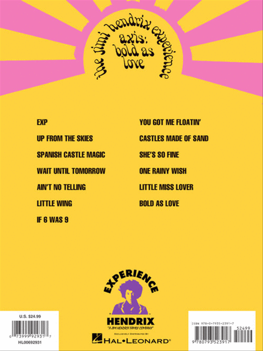 Jimi Hendrix – Axis: Bold As Love Electric Guitar scores gallery preview page 7