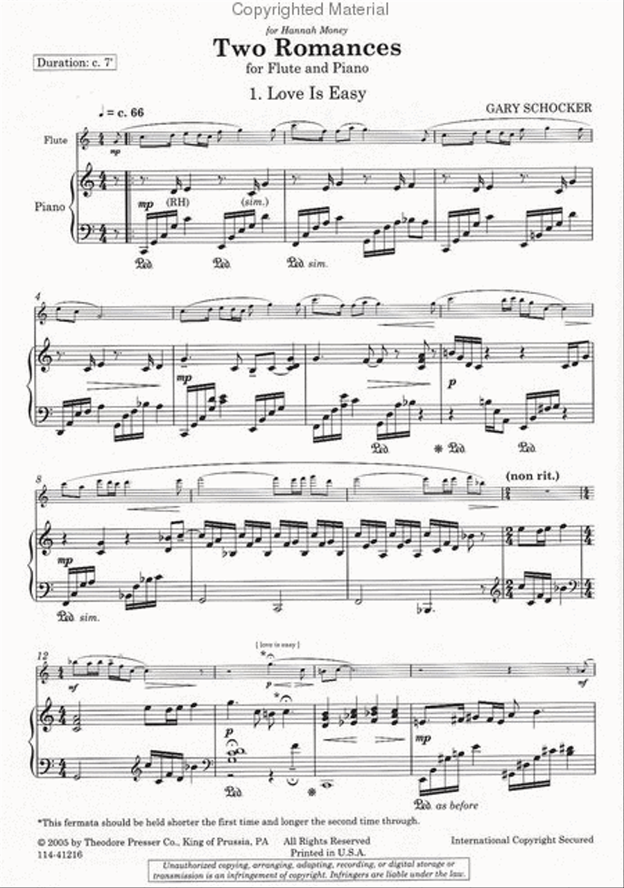 Two Romances Two Romances Chamber Music scores gallery preview page 2