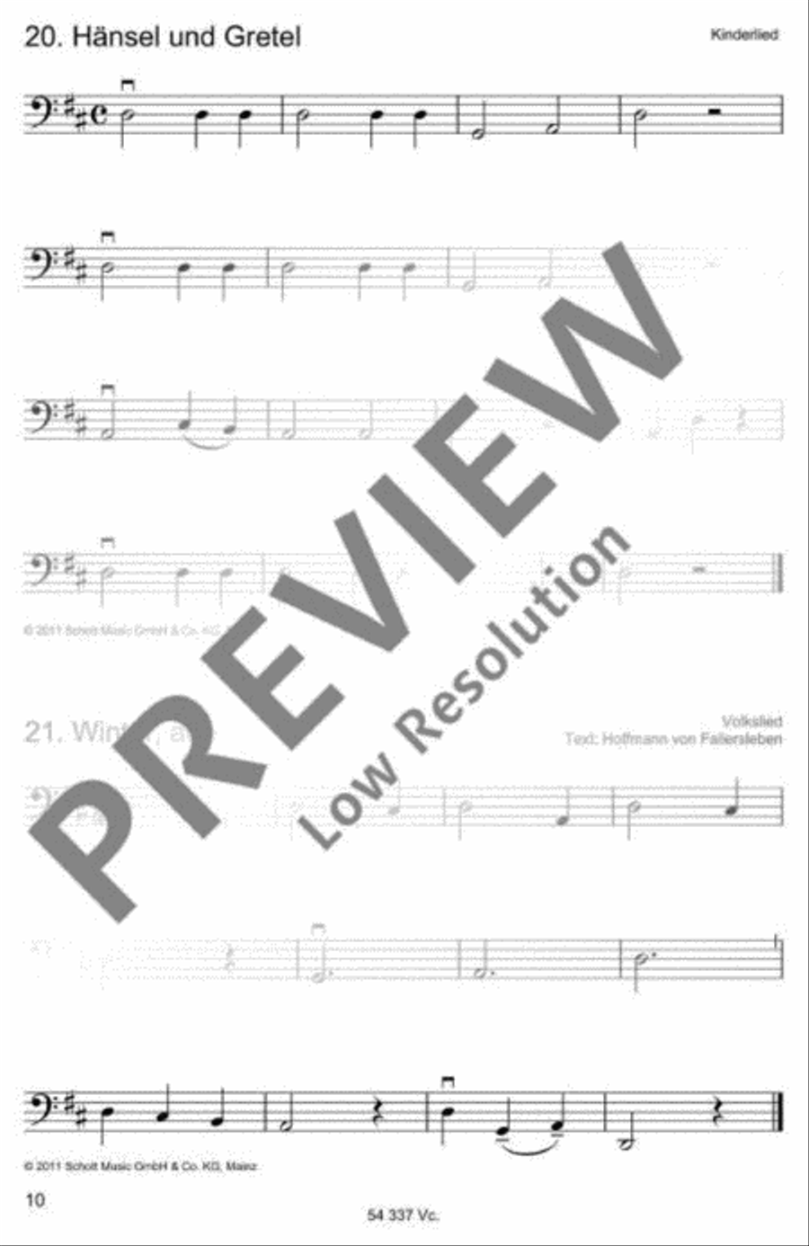 Die schönsten Volks- und Kinderlieder Part scores gallery preview page 11