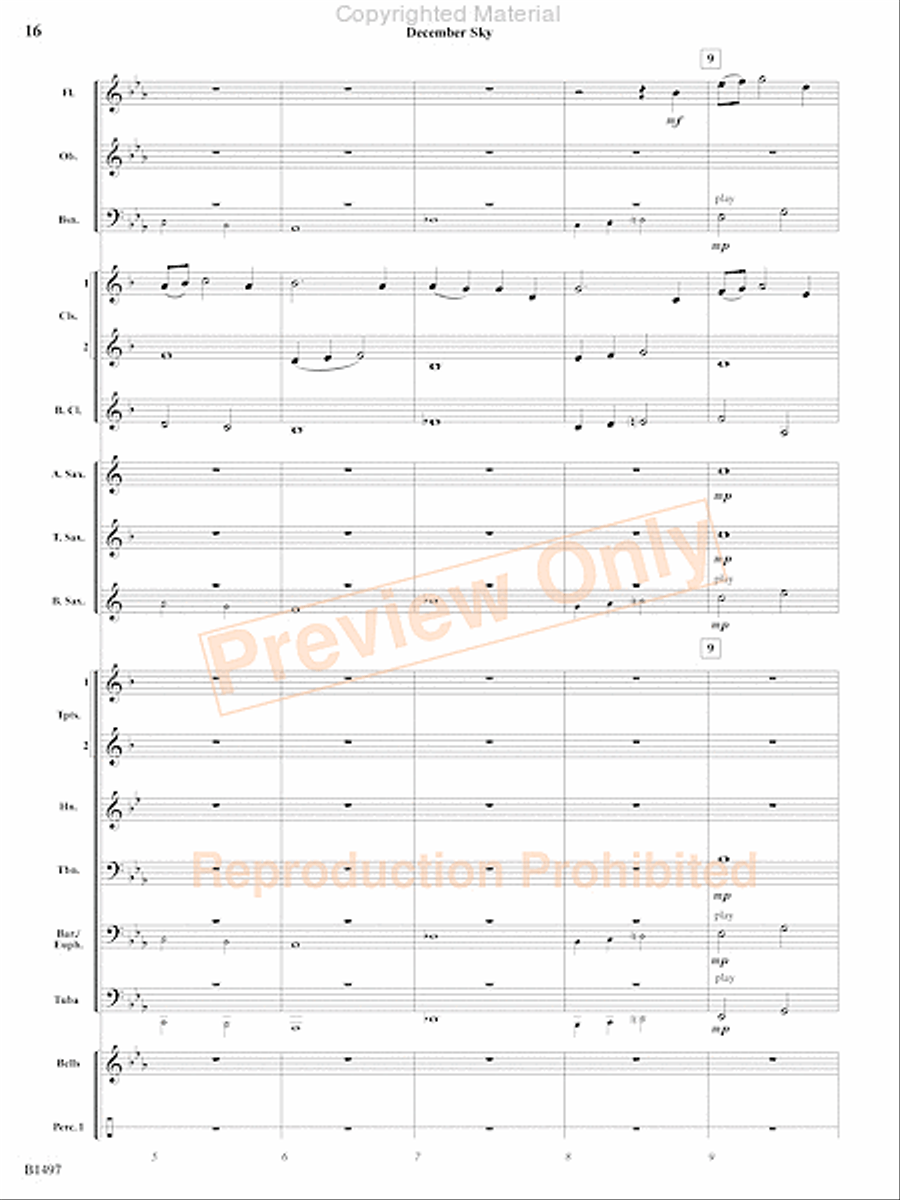 Curtain Up! Concert Band scores gallery preview page 13